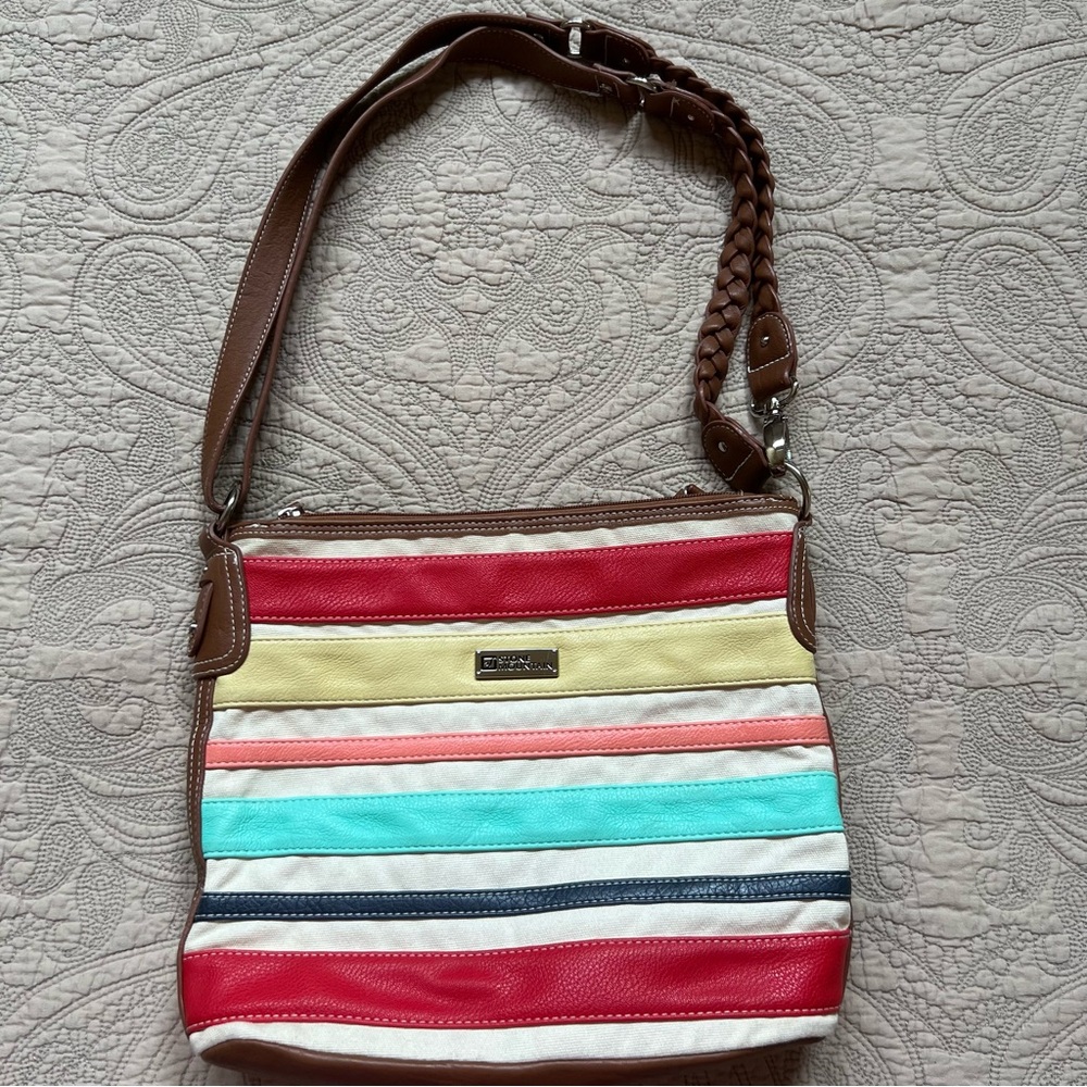 Striped Stone Mountain handbag